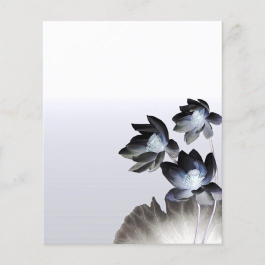 ハス芸術的フラズビジネスカスタムフライヤー チラシ (正面)