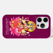 ハス・ヒンドゥー教の神の女神ガヤトリデヴィ Case-Mate iPhoneケース (裏面 (横))