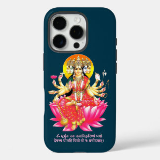 ハス・ヒンドゥー教の神の女神ガヤトリデヴィ iPhone 16 PROケース