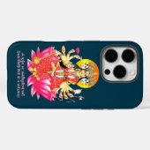 ハス・ヒンドゥー教の神の女神ガヤトリデヴィ Case-Mate iPhoneケース (裏面 (横))