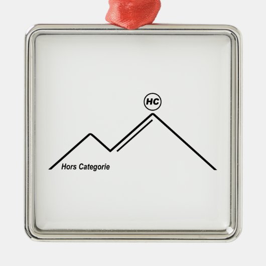 ハズカテゴリーマウンテンクライムサイクリング メタルオーナメント (正面)