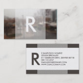 ハズド・モノグラム 名刺 (正面/裏面)