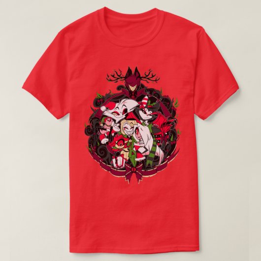 ハズビンホテルクリスマス Tシャツ (デザイン正面)