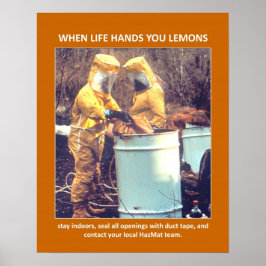 ハズマおもしろいット生物学的災害［有害物質］安全アドバイス ポスター