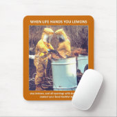 ハズマおもしろいット生物学的災害［有害物質］安全アドバイス マウスパッド (マウス)