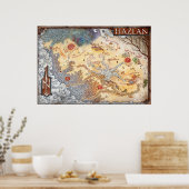 ハズランの注釈付き地図(Ravenloft) ポスター (キッチン)