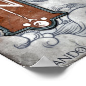 ハズランの注釈付き地図(Ravenloft) ポスター (角)