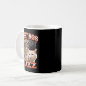 ハズレの猫の面白いテイのミーム 靴下 コーヒーマグカップ (正面左)