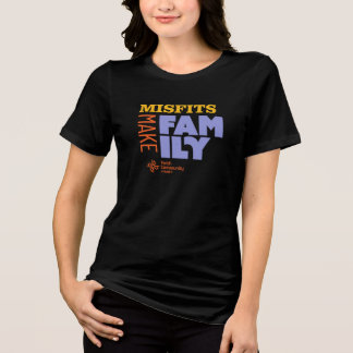 ハズレ者でファミリー ダークTシャツ トライブレンドTシャツ