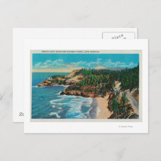 ハセンタヘッドライトハウスアンドケープパーマコースト ポストカード (正面/裏面)
