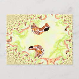 ハゼルグおもしろいルーズイラストレーションコラージュ ポストカード