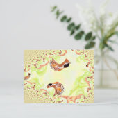 ハゼルグおもしろいルーズイラストレーションコラージュ ポストカード (スタンド正面)