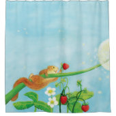 ハゼルドーマウス登山アダンデリオンボール シャワーカーテン (正面)