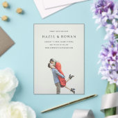 ハゼルフォトモダンウェディング日付の保存 アクリル招待状 (インサイチュ (ウェディング))