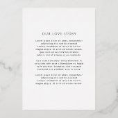 ハゼルモダン写結婚真 箔招待状 (裏面)