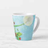 ハゼルヤマネ、イチゴ&タンポポSmal カフェラテマグ (右アングル)