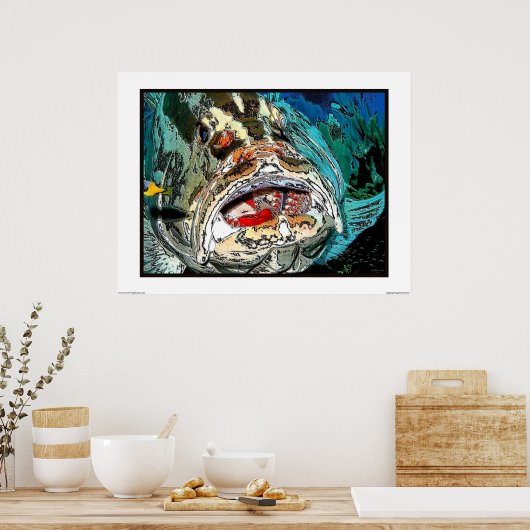 ハタの口 ポスター (キッチン)