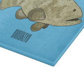 ハタの魚の漫画イラストレーション カッティングボード (角)