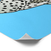 ハタの魚の漫画イラストレーション ポスター (角)