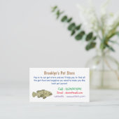 ハタの魚の漫画イラストレーション 名刺 (スタンド正面)