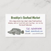 ハタの魚の漫画イラストレーション 名刺 (正面)