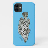 ハタの魚の漫画イラストレーション Case-Mate iPhoneケース (裏面)