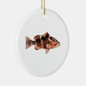 ハタの魚 セラミックオーナメント (右)