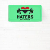 ハターズがシャインジムにやる気を起こさせるなる 横断幕 (インサイチュ)