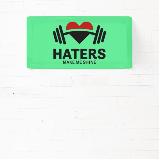 ハターズがシャインジムにやる気を起こさせるなる 横断幕 (インサイチュ)