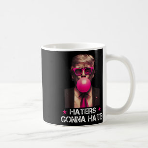 ハターズはトランプおもしろいバブルガムを嫌うドナルドTr コーヒーマグカップ