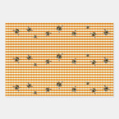 ハチとコバチの夏の誕生日包装紙 ラッピングペーパーシート (正面2)