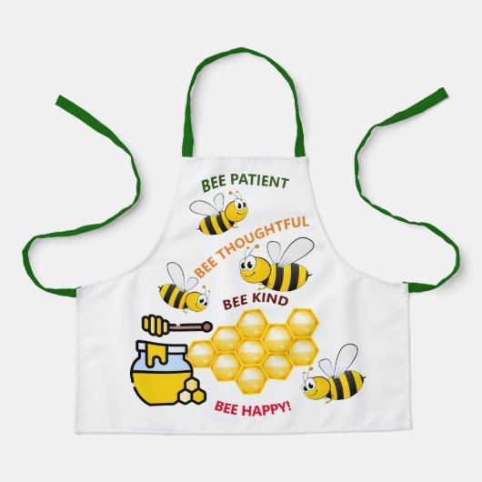 ハチとハチミツの子供たち エプロン (正面)