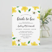 ハチとバターカップが花嫁をハチにシャワー 招待状 (スタンド正面)