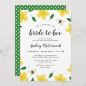 ハチとバターカップが花嫁をハチにシャワー 招待状 (正面/裏面)