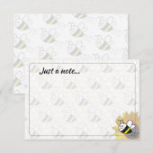 ハチとヒマワリの絵のオリジナル ノート (正面/裏面)