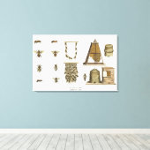 ハチとビー保ズ、「若い猟師」からp キャンバスプリント (インサイチュ (ウッドフロア))