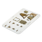 ハチとビー保ズ、「若い猟師」からp マグネット (左側)