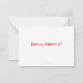 ハチとラディバグの小さなバレンタイン ノートカード (裏面)