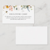 ハチとヴィンテージ フローラル シャワー エンクロージャー カード (正面/裏面)