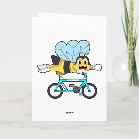 ハチと自転車 カード (裏面)