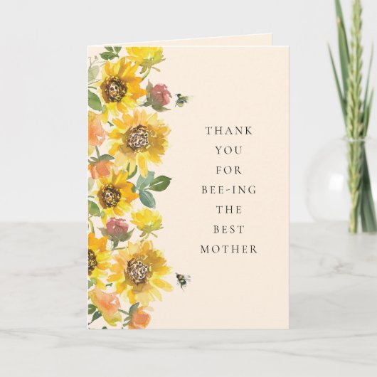 ハチと花の母の日 シーズンカード (正面)