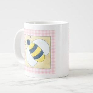 ハチと花 ジャンボコーヒーマグカップ