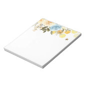 ハチと蜂の巣と花 ノートパッド (回転)