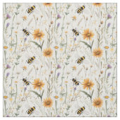 ハチと野の花でぶつかって ファブリック (見本)