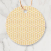 ハチと野の花のブライダルシャワーのギフトタグ フェイバータグ (裏面)