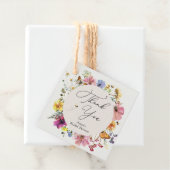 ハチと野の花のブライダルシャワーのギフトタグ フェイバータグ (インサイチュ)