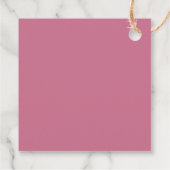 ハチと野の花のブライダルシャワーのギフトタグ フェイバータグ (裏面)