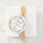 ハチと野の花のブライダルシャワーギフトタグ フェイバータグ (インサイチュ)