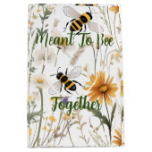 ハチと野の花は一緒に咲くつもりだった。 ミディアムペーパーバッグ (正面)