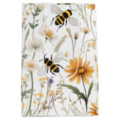 ハチと野の花は一緒に咲くつもりだった。 ミディアムペーパーバッグ (裏面)